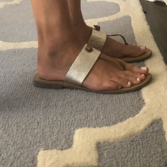 Shoes - Gold metallic sandals